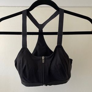 VSX zip up sports bra